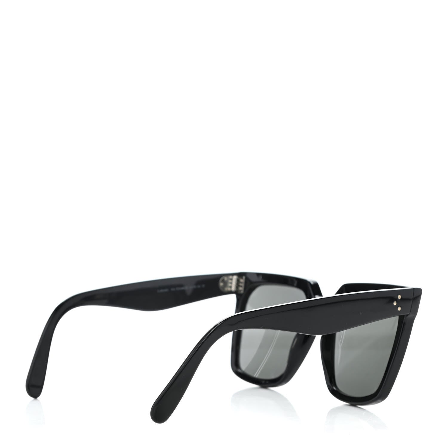 Celine Acetate Polarized Oversized Sunglasses CL4055IN Black 4 of 8
