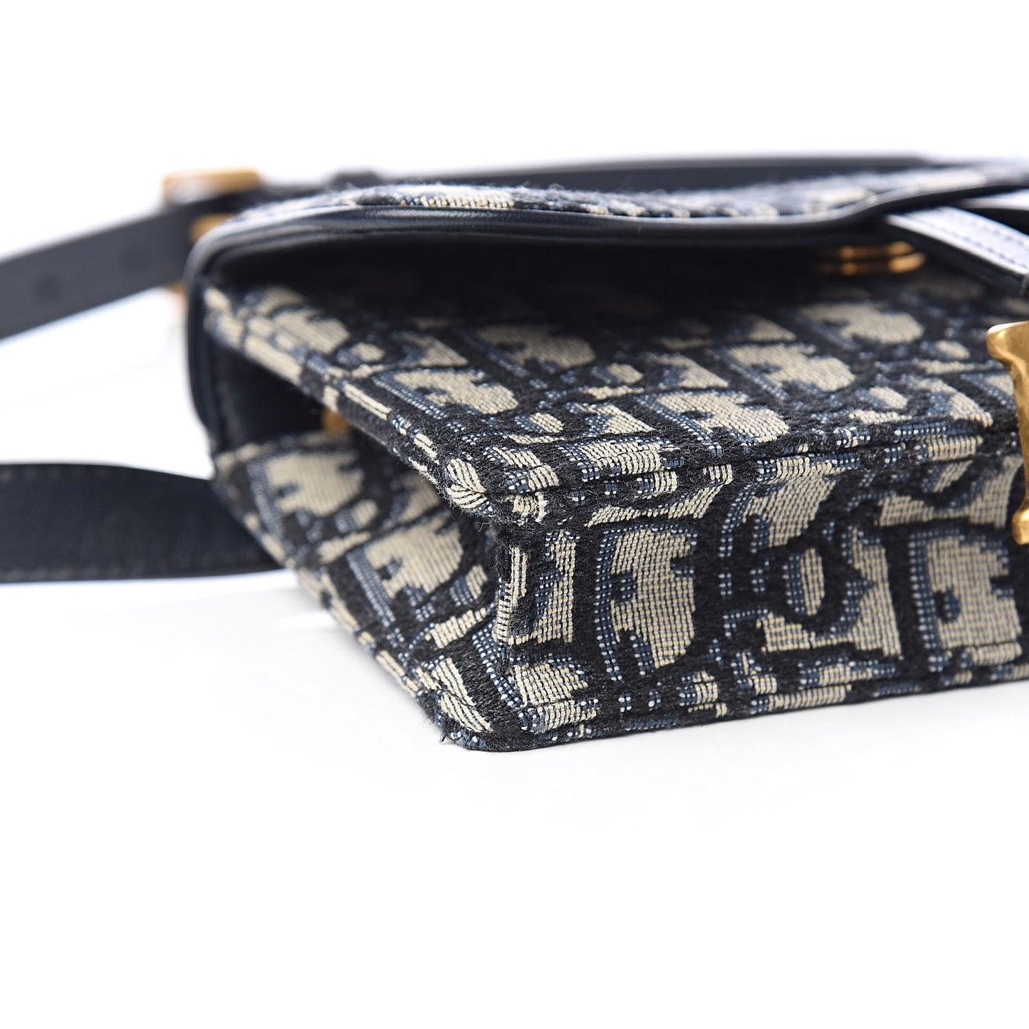Oblique Saddle Belt Bag Blue