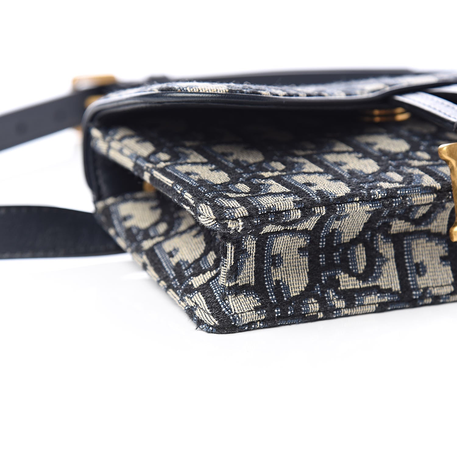 Christian Dior Oblique Saddle Belt Bag Blue 9 of 11