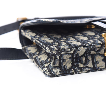 Christian Dior Oblique Saddle Belt Bag Blue 9 of 11