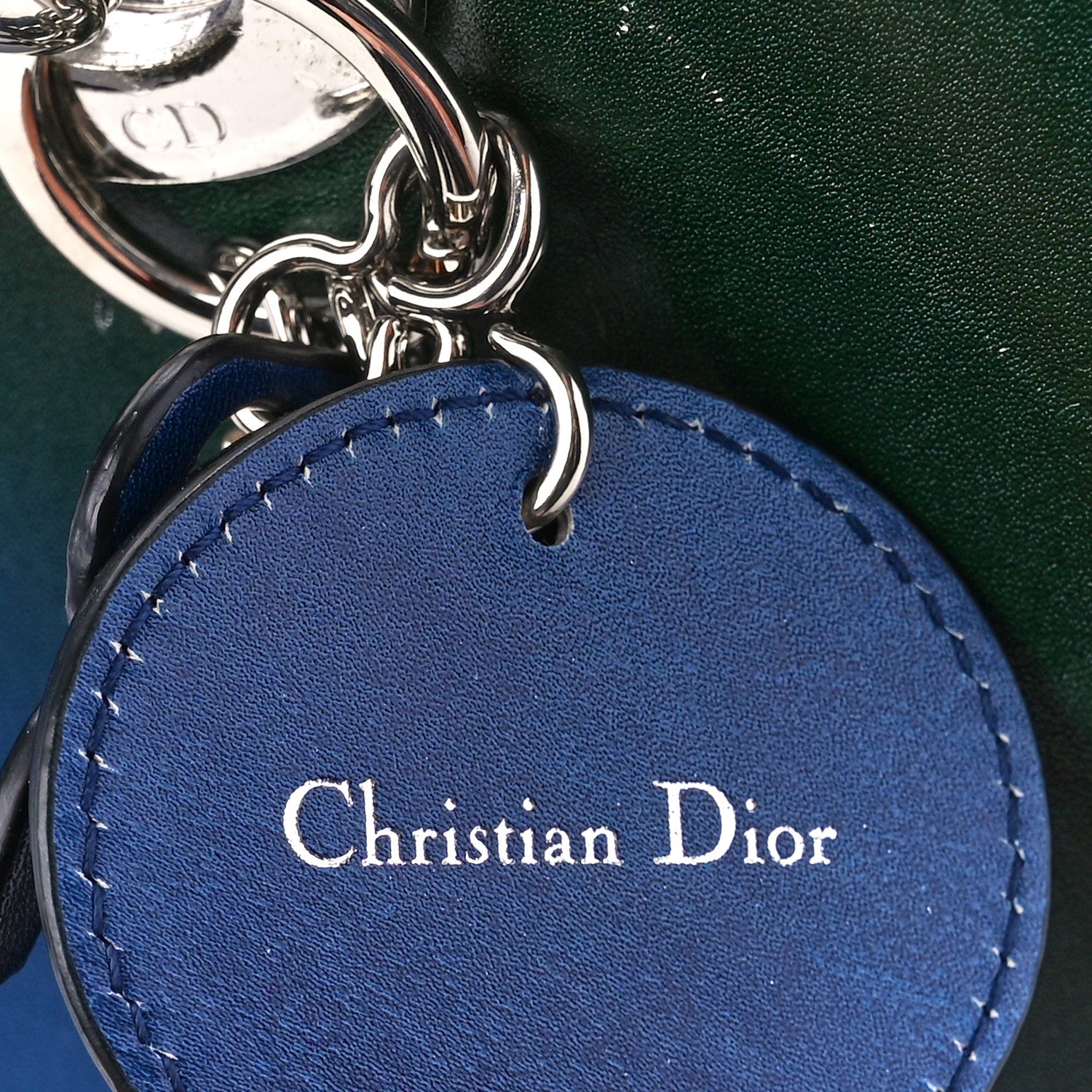 Christian Dior Box Calfskin Gradient Medium Lady Dior Purple Blue Green 9 of 20