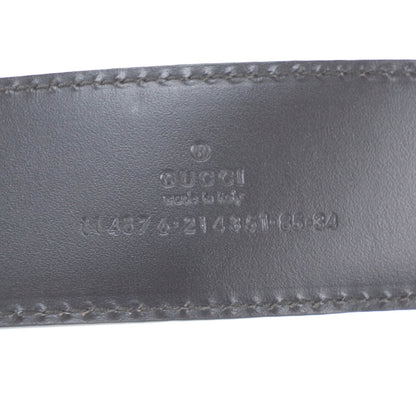 Gucci Guccissima GG Belt 85 34 Dark Red 4 of 5