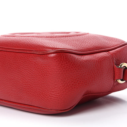 Gucci Pebbled Calfskin Small Soho Disco Bag Tabasco Red 7 of 13