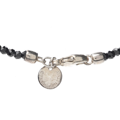 Tiffany Sterling Silver Black Spinel Ziegfeld Bead Necklace 4 of 6