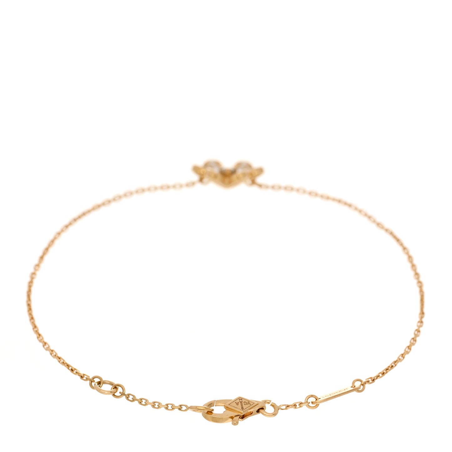 18K Yellow Gold Diamond Mini Frivole Pave Bracelet