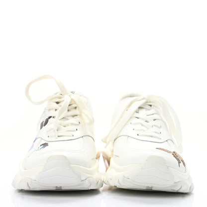 Valentino Garavani X UNDERCOVER Calfskin Womens Lovers Bounce Sneakers 38 White Multicolor 2 of 10