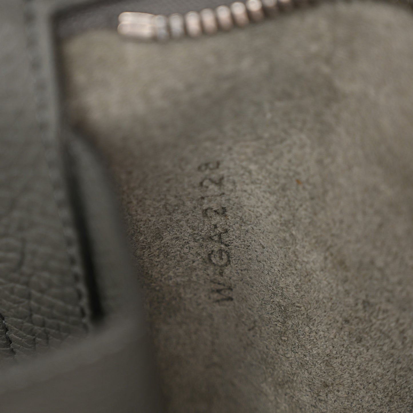 Supple Grained Calfskin Medium Big Bag Grey