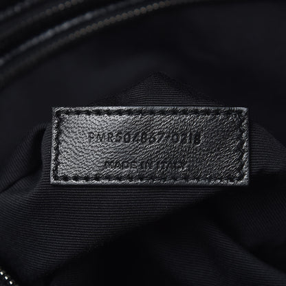 Saint Laurent Crinkled Calfskin Matelasse Monogram Large Niki Shopping Tote Bag Black 6 of 10