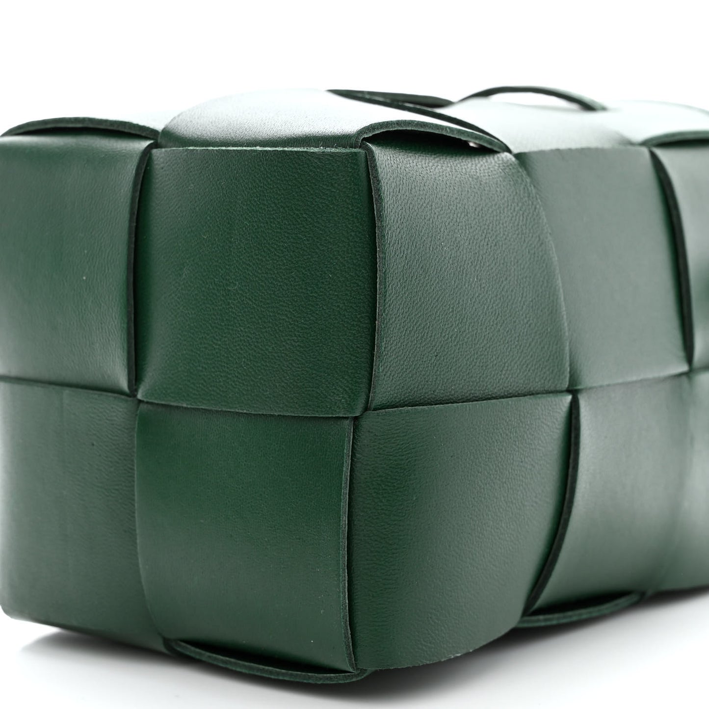 Nappa Maxi Intrecciato Mini Cassette Bucket Bag Raintree