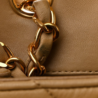Chanel Lambskin Quilted Small Single Flap Beige 13 of 14