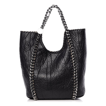Stella McCartney Shaggy Deer Shearling Chain Falabella Tote Black 1 of 17