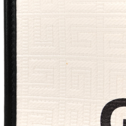 Givenchy Canvas Logo 4G Embossed Medium Tote Beige Black 11 of 11