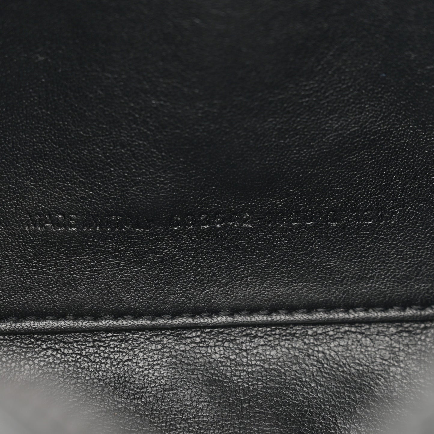 Grained Calfskin Embossed Car Camera Bag Black