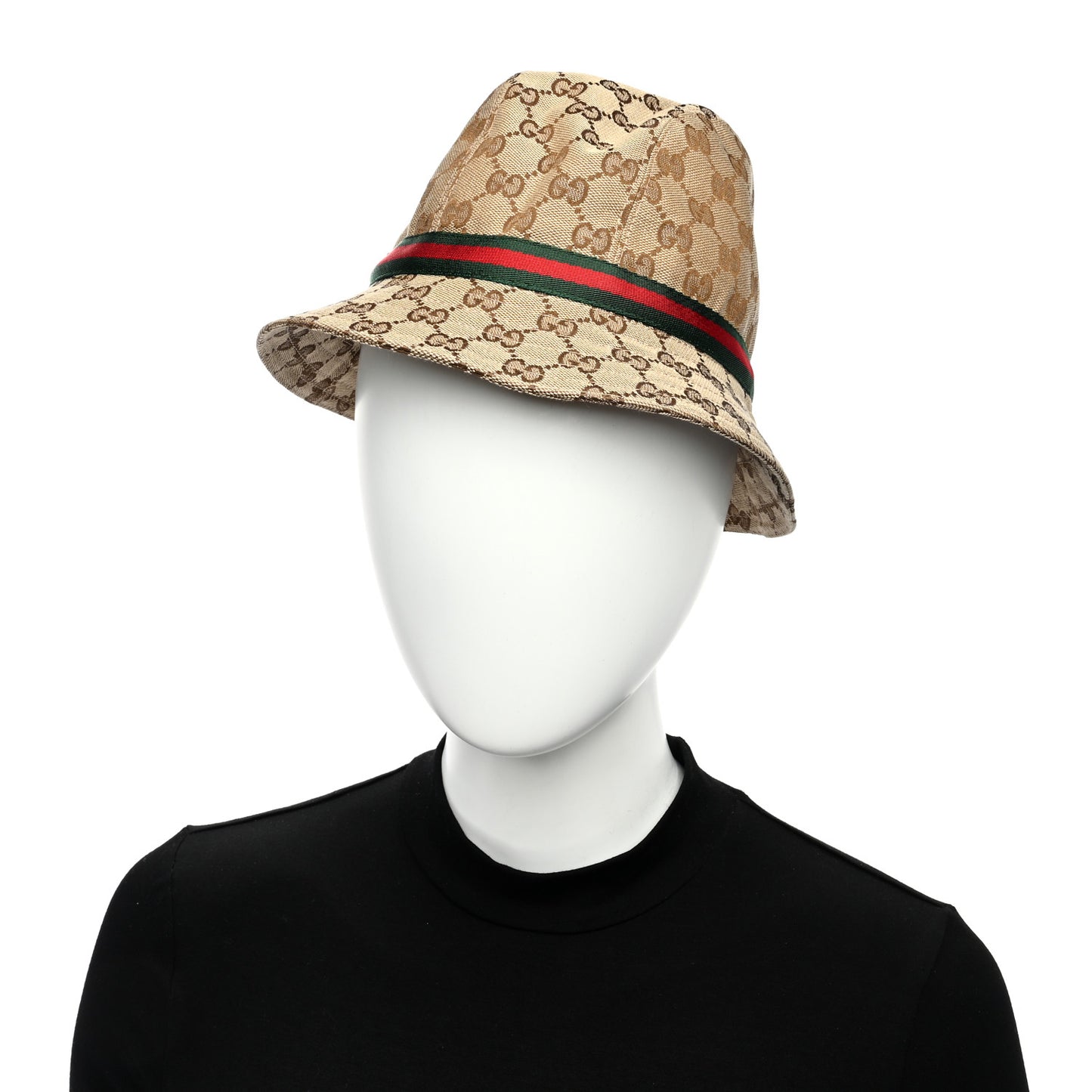 Monogram Web Bucket Hat L Brown