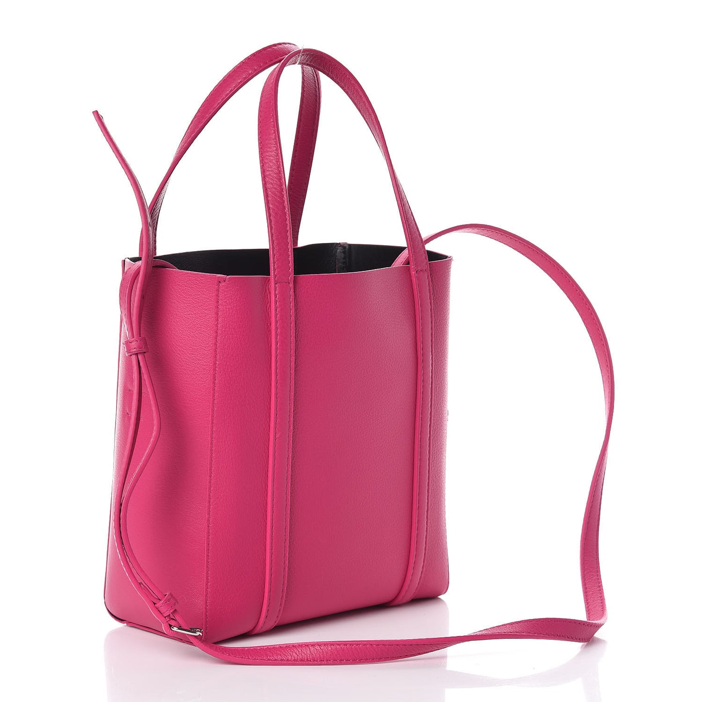 Calfskin XXS Everyday Tote Rose Magenta Black