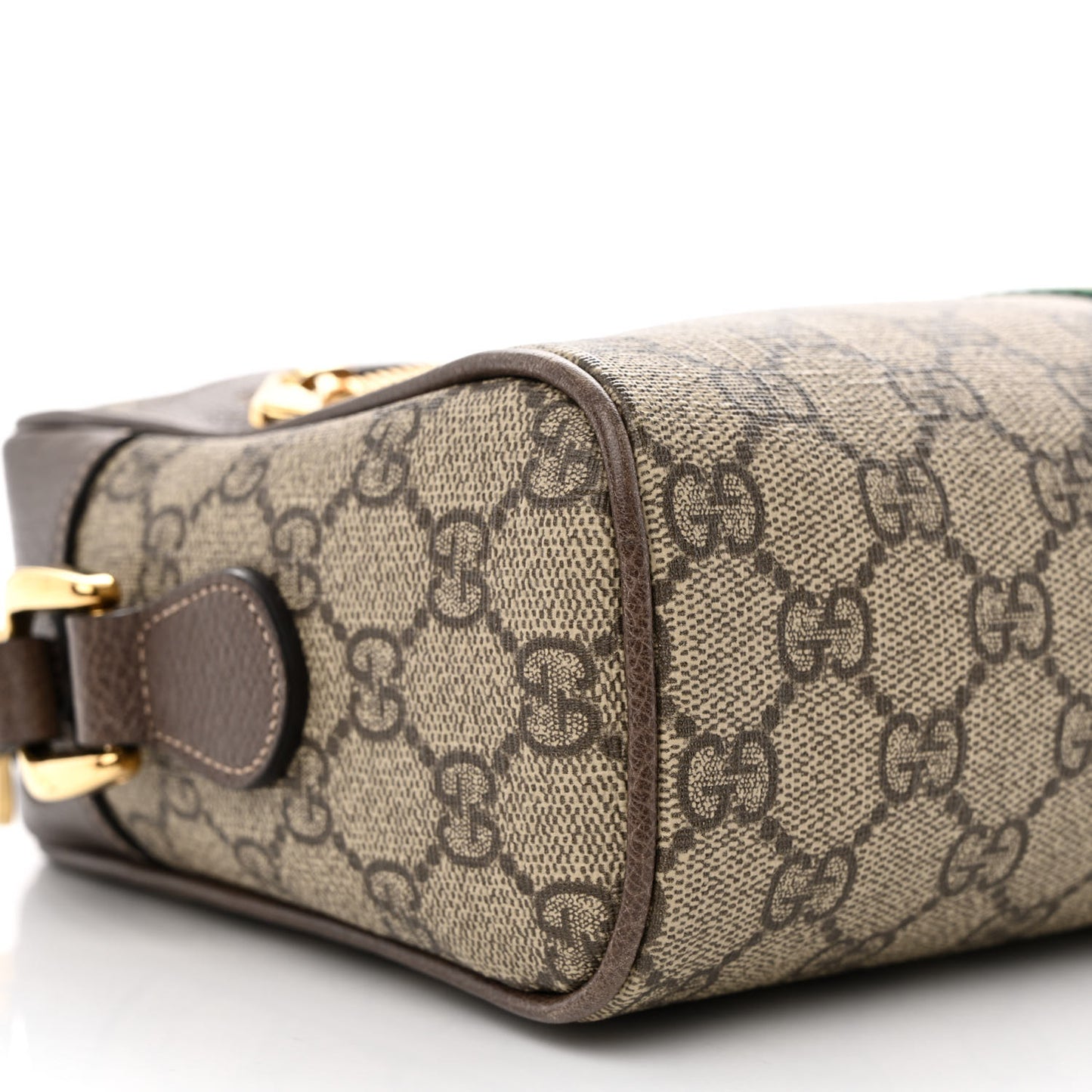 GG Supreme Monogram Web Small Ophidia Shoulder Bag Brown