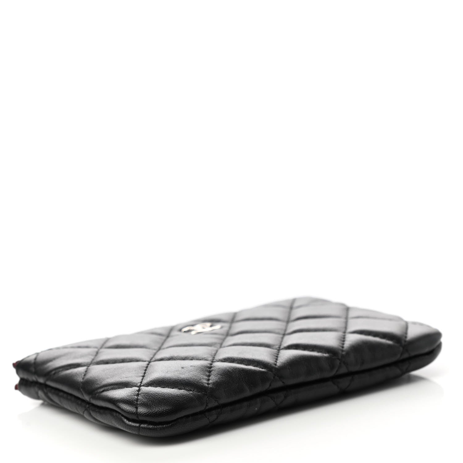 Chanel Lambskin Quilted Small Cosmetic Case Black 4 of 8
