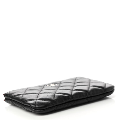 Chanel Lambskin Quilted Small Cosmetic Case Black 4 of 8
