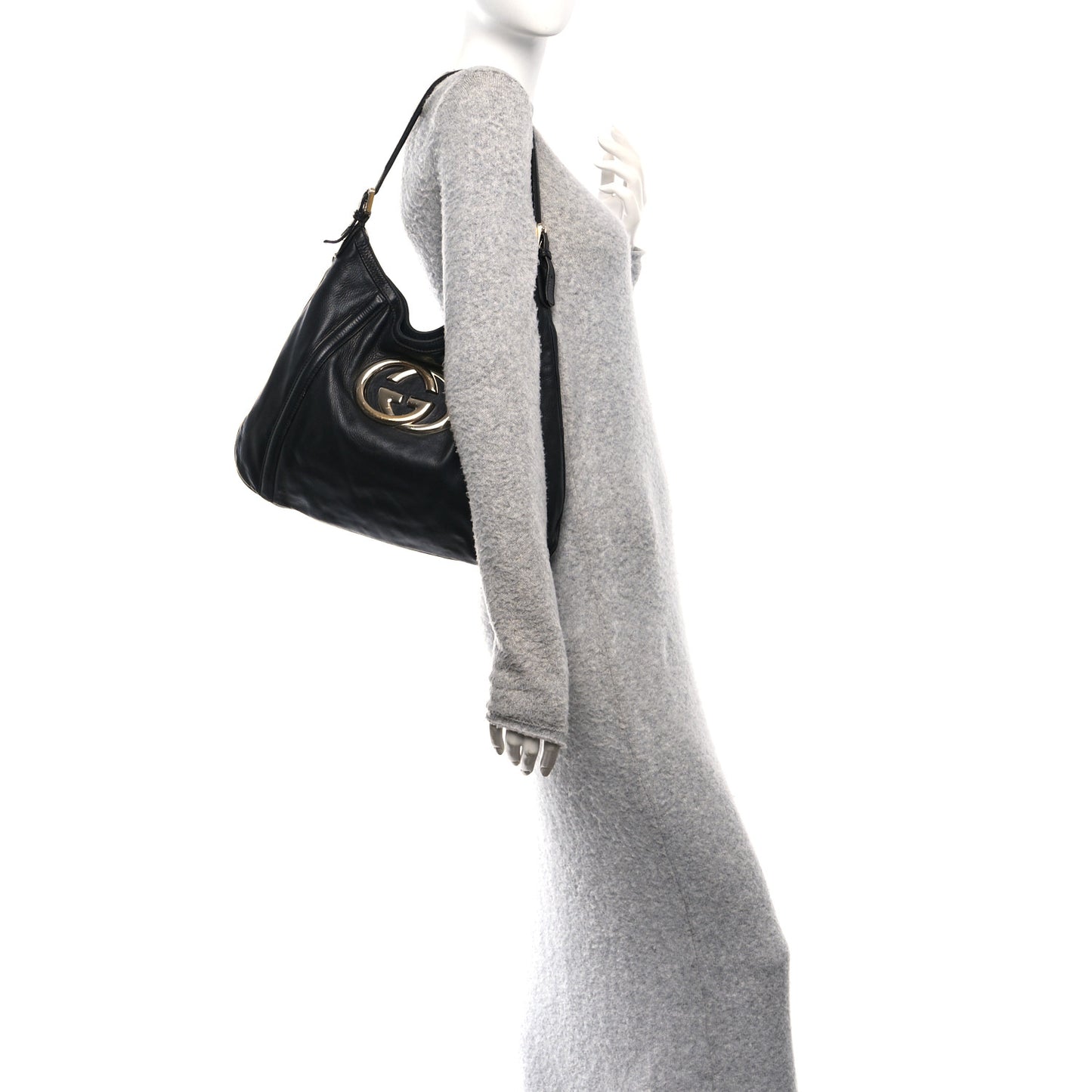 Calfskin Medium Britt Hobo Black