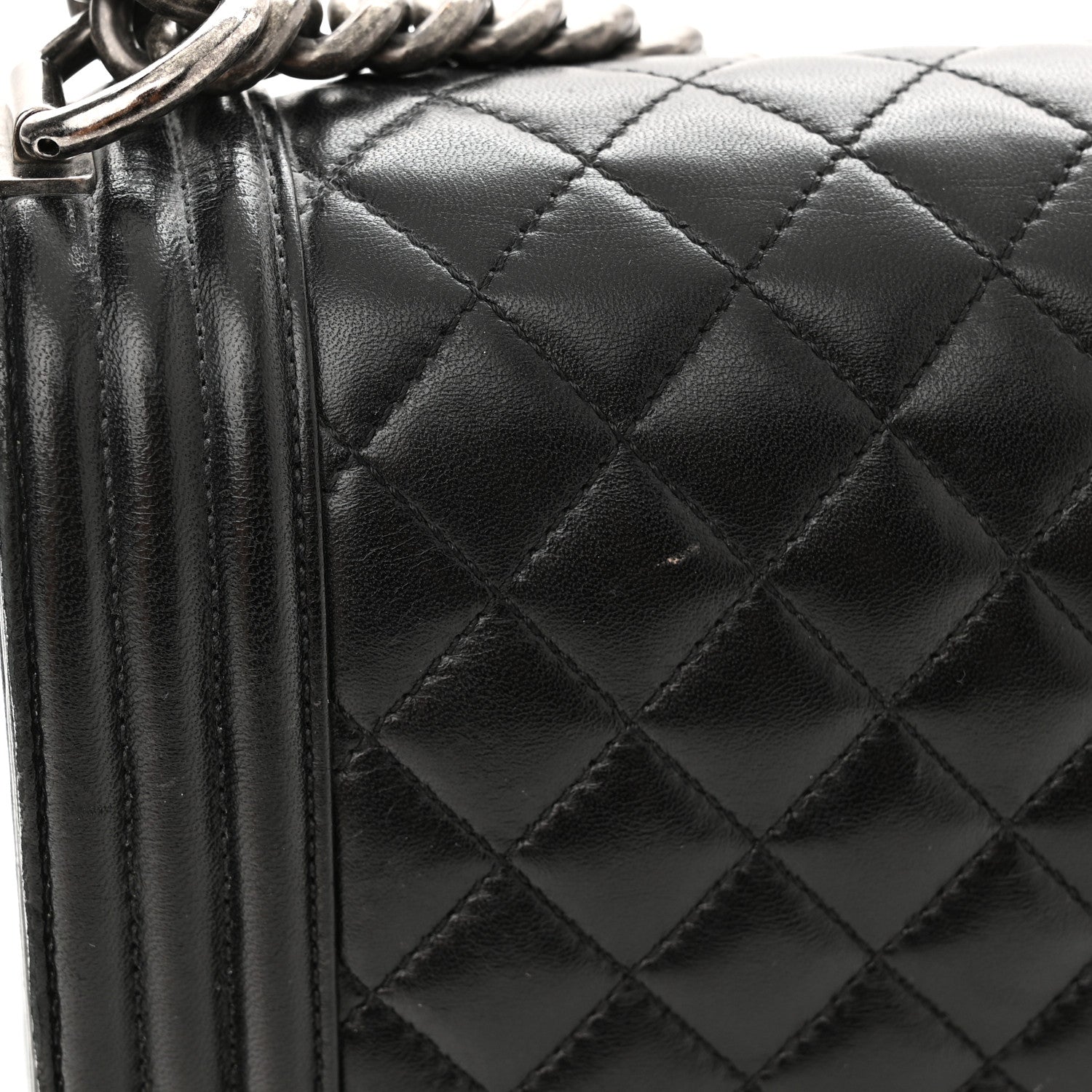 Chanel Lambskin Quilted New Medium Boy Flap Black 13 of 14