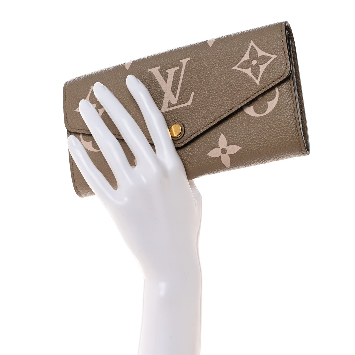 Empreinte Monogram Giant Sarah Wallet Tourterelle Creme
