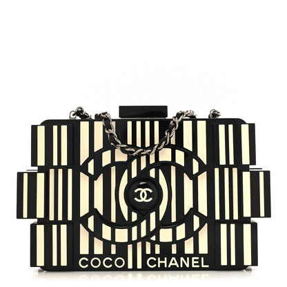 Chanel Plexiglass Barcode Boy Brick Lego Clutch Black 1 of 13