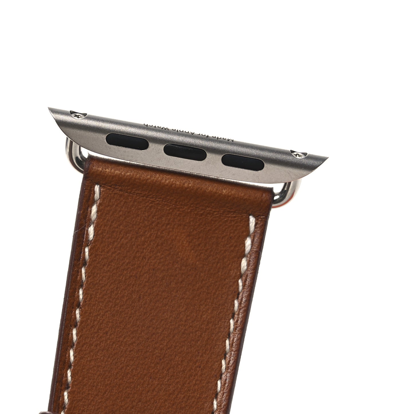 Barenia Deployment Buckle Single Tour Apple Watch Strap Fauve