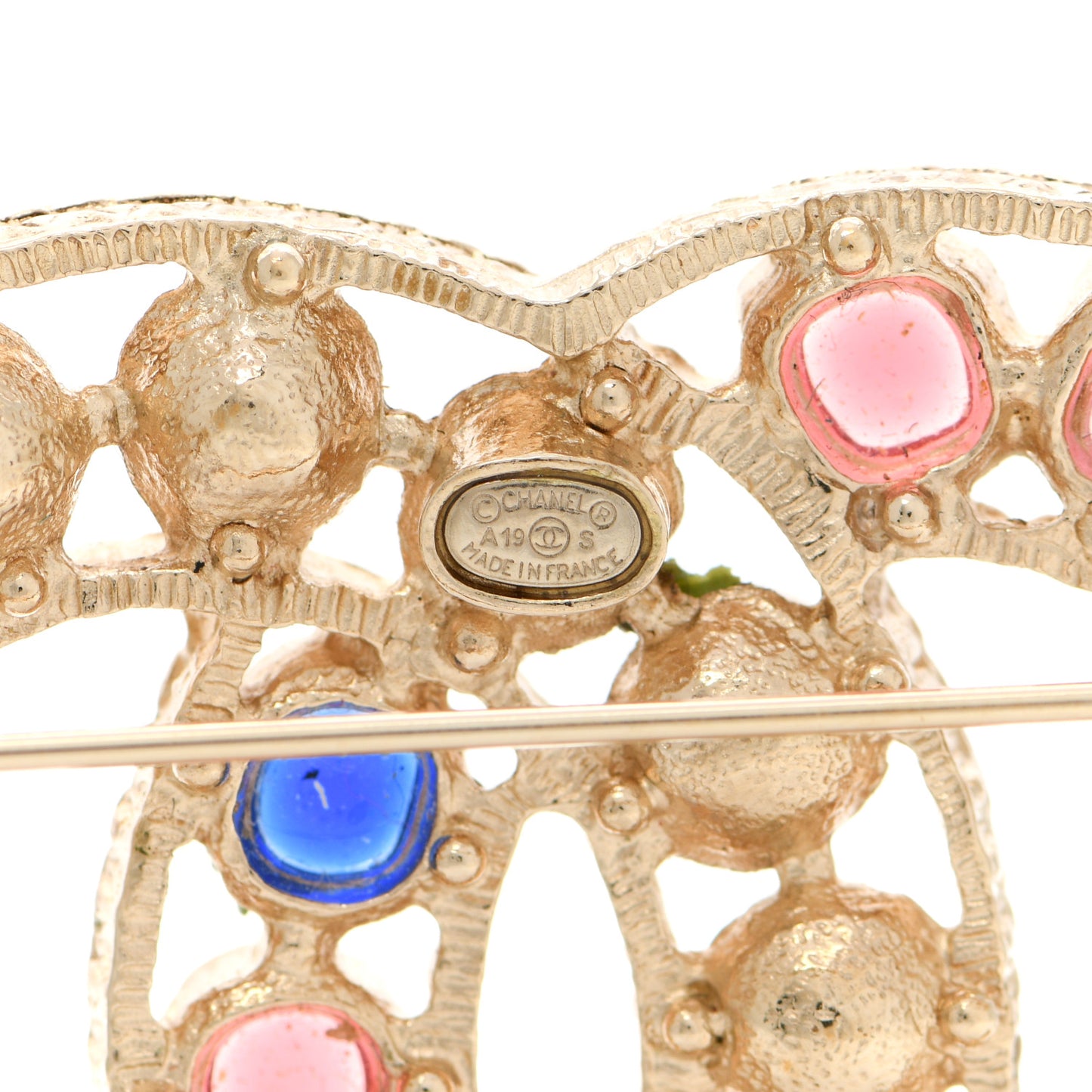 Pearl Gripiox CC Brooch Multicolor Light Gold