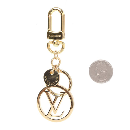 Louis Vuitton LV Circle Bag Charm Key Holder Gold 2 of 5