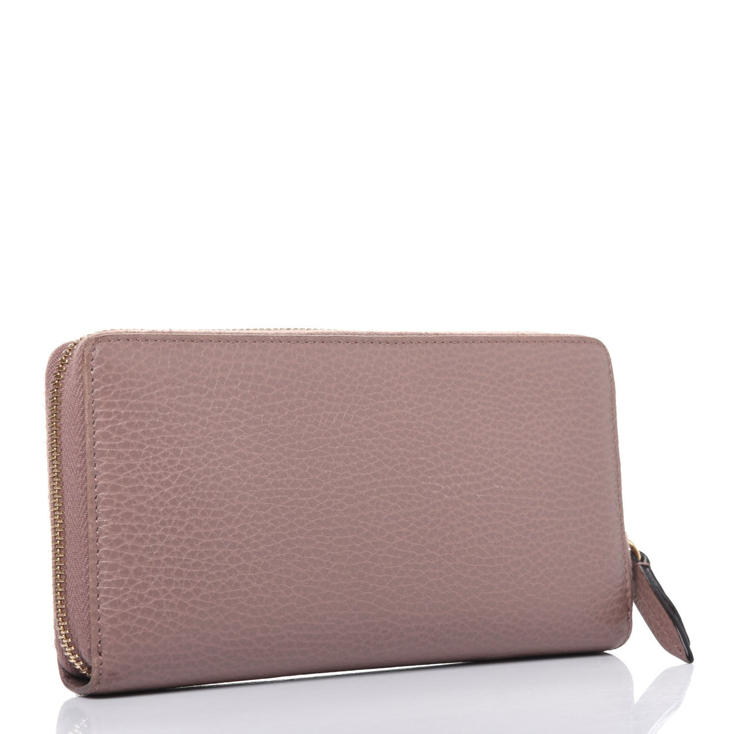 Dollar Calfskin GG Marmont Zip Around Wallet Porcelain Rose