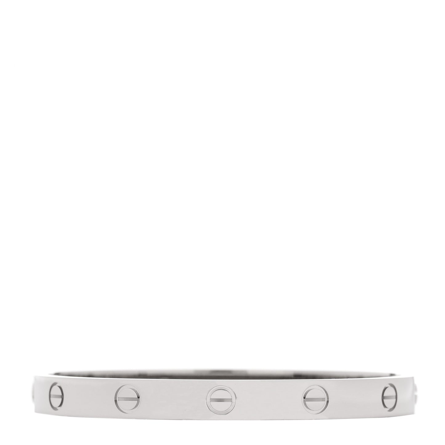 18K White Gold LOVE Bracelet 17