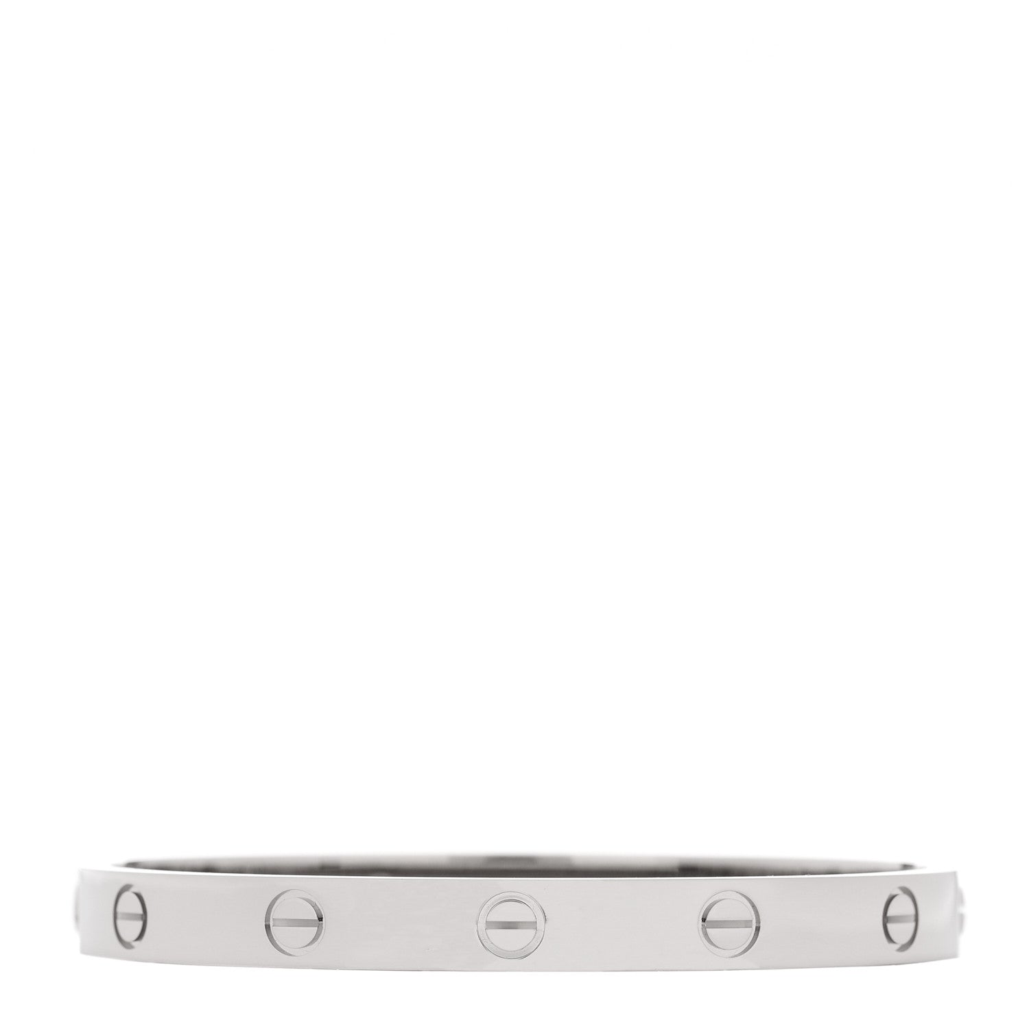 Cartier 18K White Gold LOVE Bracelet 17 1 of 9