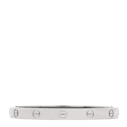 Cartier 18K White Gold LOVE Bracelet 17 1 of 9