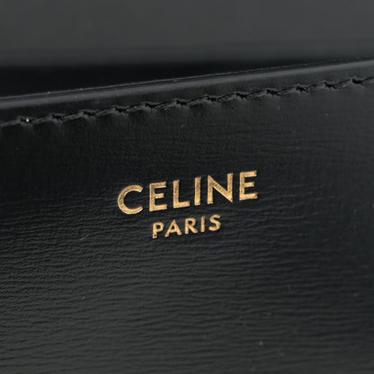 Celine Shiny Calfskin Triomphe Shoulder Bag Black 6 of 14