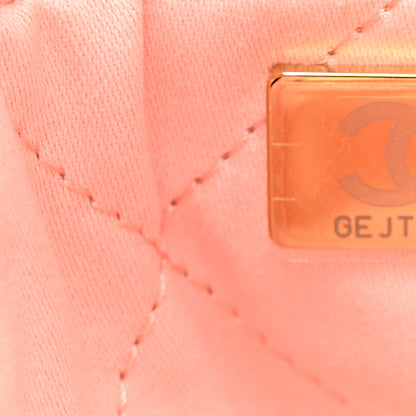 Chanel Shiny Calfskin Quilted Mini Chanel 22 Light Pink 7 of 10