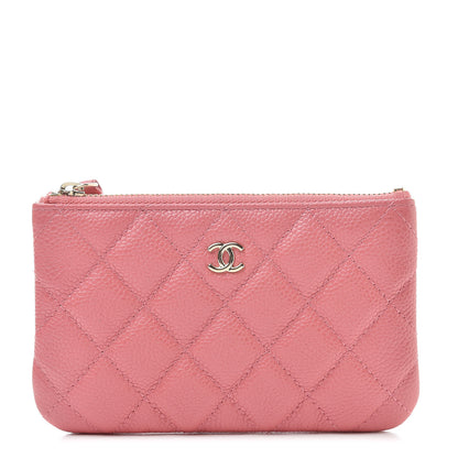 Chanel Caviar Quilted Small Cosmetic Case Pink 1 of 8