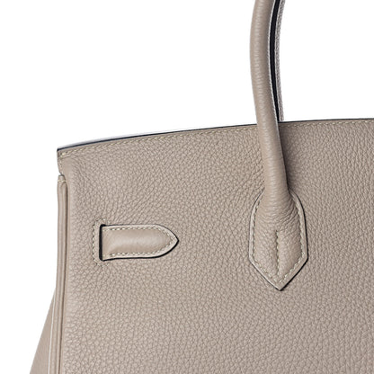 Hermes Taurillon Clemence Birkin 35 Gris Tourterelle 13 of 32