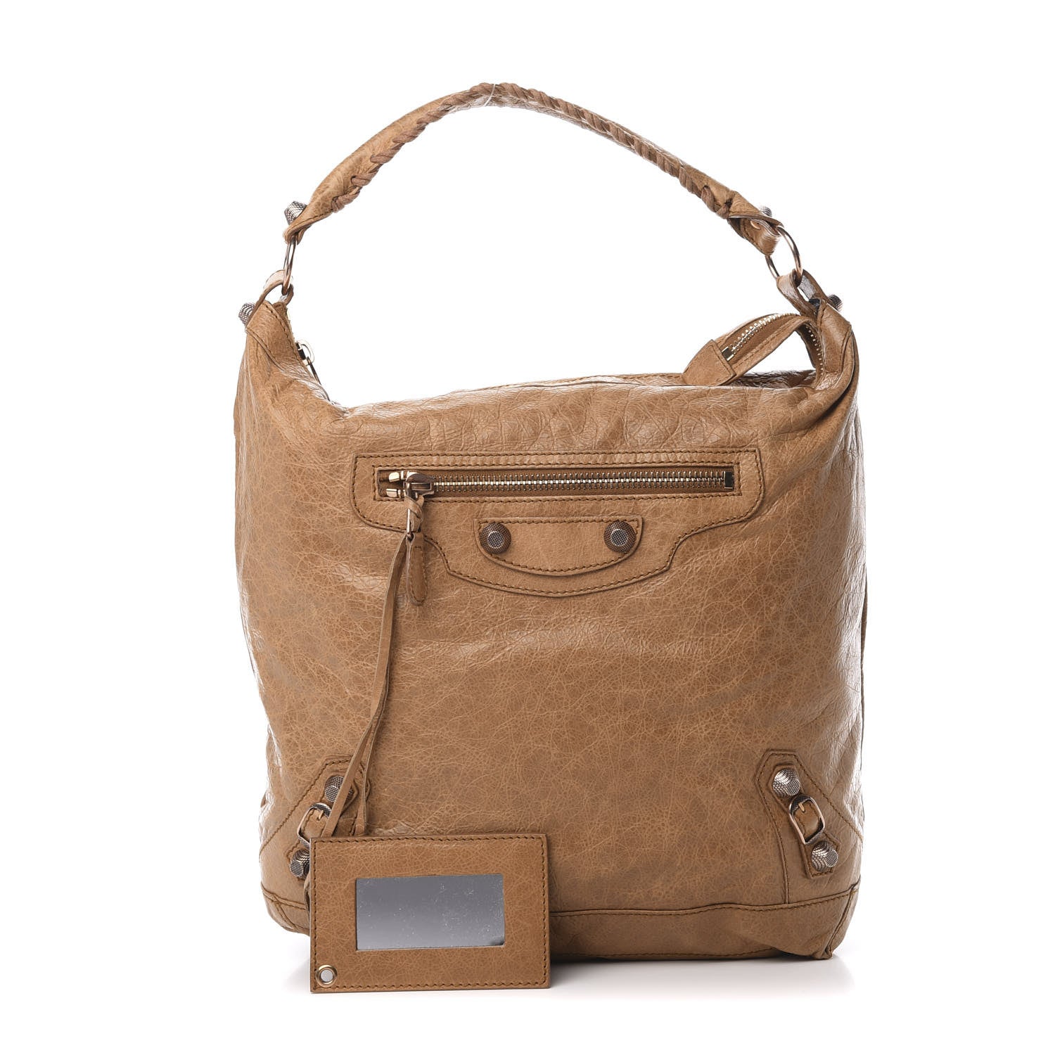 Balenciaga Agneau Giant 12 Rose Gold Hardware Day Hobo Havana Brown 1 of 14