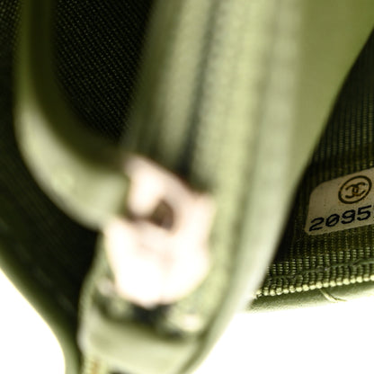 Chanel Lambskin Quilted Wallet On Chain WOC Green 9 of 12