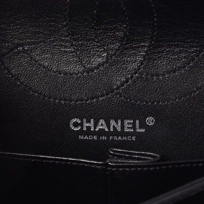 Chanel Metallic Aged Calfskin Quilted 2.55 Reissue 226 Flap Black 7 of 9