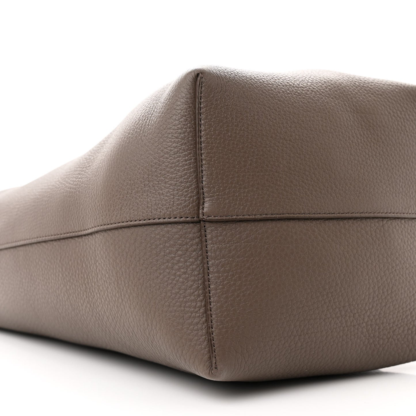 Grained Calfskin Medium N/S Park Tote Taupe