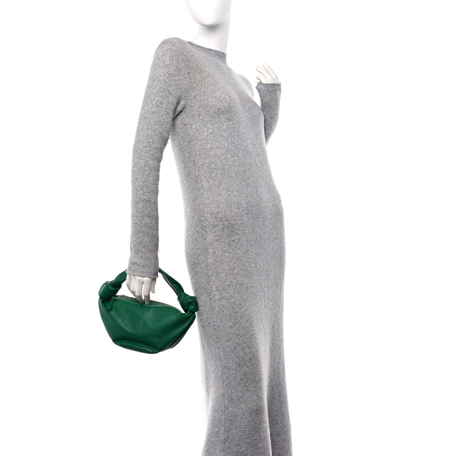 Bottega Veneta Nappa Mini Double Knot Bag Racing Green 2 of 11