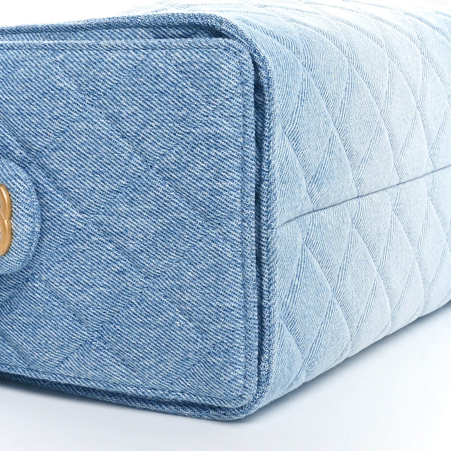 Chanel Washed Denim Quilted Small Chanel 25 Handbag Blue 9 of 11