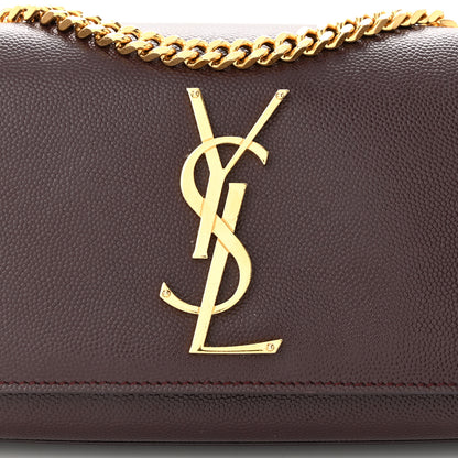 Saint Laurent Grain De Poudre Small Monogram Kate Satchel Armaranto 7 of 9