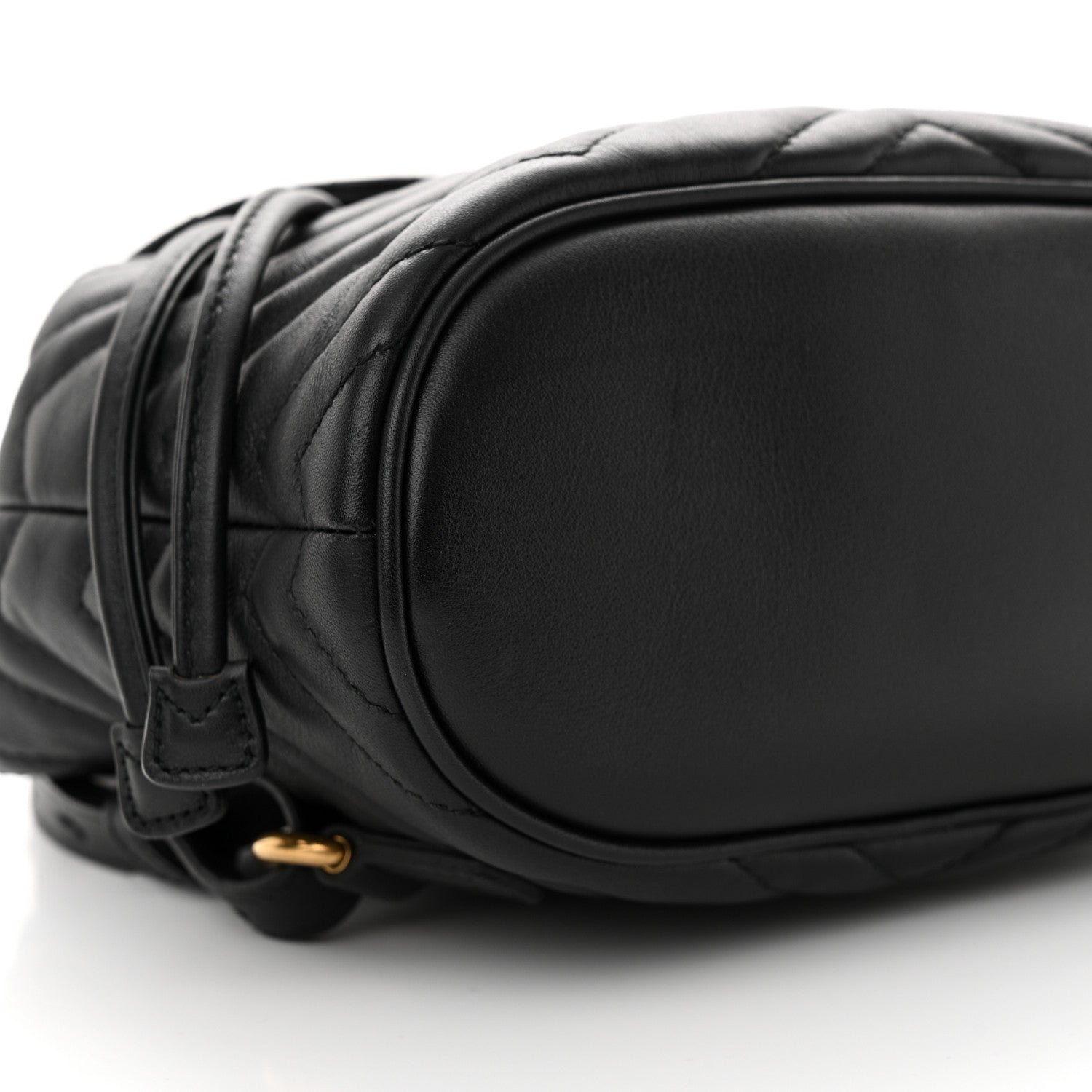 Gucci Calfskin Matelasse GG Marmont Flap Backpack Black 9 of 11