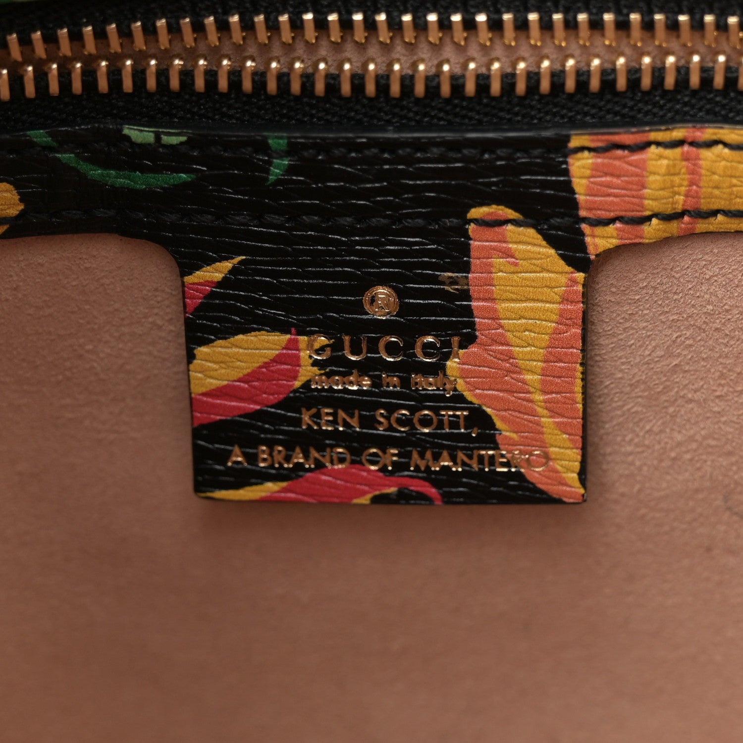 Gucci X KEN SCOTT New Shangai Calfskin Jenny Floral Print Small Jackie 1961 Hobo Black Pink 6 of 12