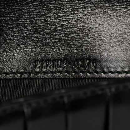 Gucci Imprime Monogram GG Pierce Continental Wallet Black 7 of 7