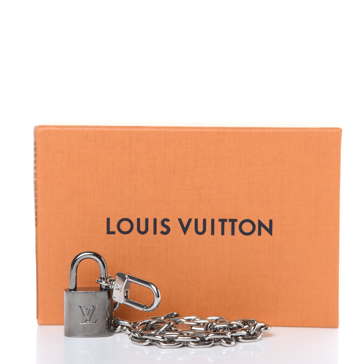 XL Pochette Extender Key Ring Chain Silver