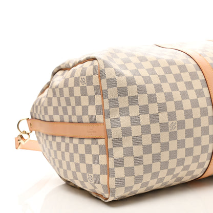 Louis Vuitton Damier Azur Keepall Bandouliere 55 9 of 10