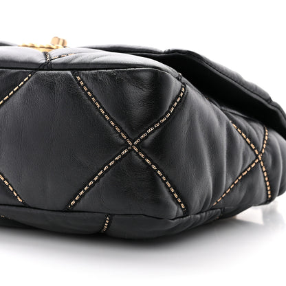 Chanel Lambskin Chain Quilted Medium Chanel 19 Flap Black 10 of 10